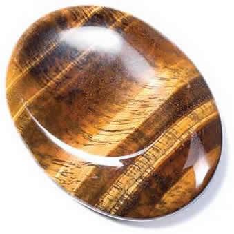 Tiger’s Eye Thumb Stone