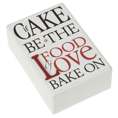 Food of Love Wooden Block Large