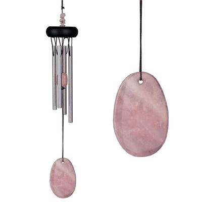 Rose Quartz Precious Stone Wind Chime from Woodstock