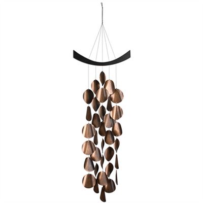 Deep Bronze Moonlight Waves Wind Chime from Woodstock