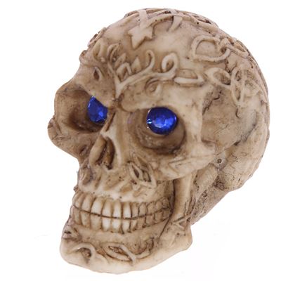 Skull with Blue Gem Eyes