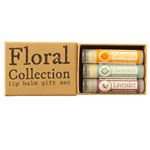 Floral Collection Natural Lip Balm Gift Set