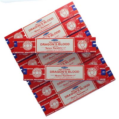 Dragons Blood Incense Sticks Satya Pack of Eight Boxes